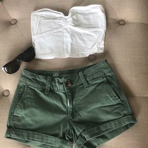 American eagle green shorts